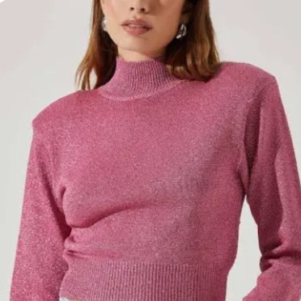 ASTR Arla Metallic Sweater XS NWOT